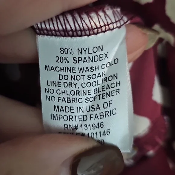 Jude Connally Burgundy Cream Long Sleeve Tiered Mini Dress Sz Small - Picture 5 of 6